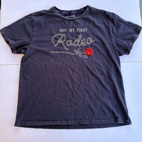 Lucky Brand Rodeo T-shirt Women’s Size L - Picture 3 of 11